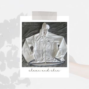 white NIKE windbreaker